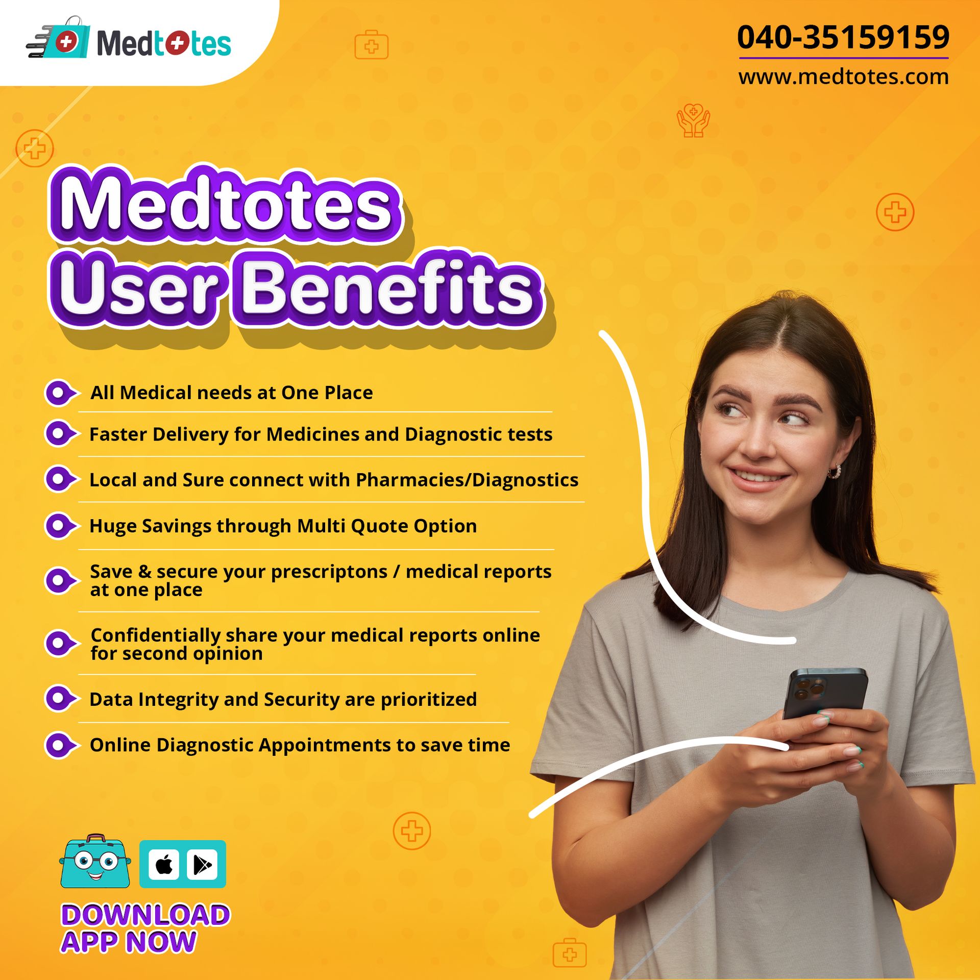 Medtotes User Benefits