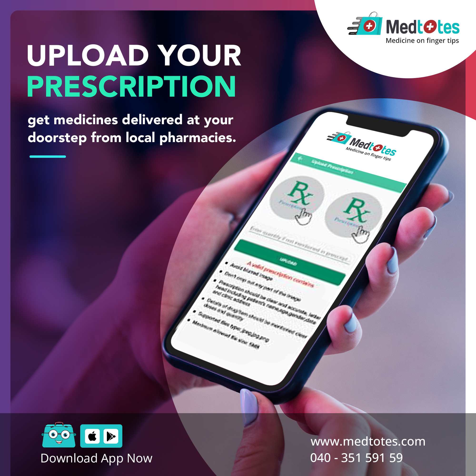 Upload Your Prescription Medtotes Healthcare To Homecare